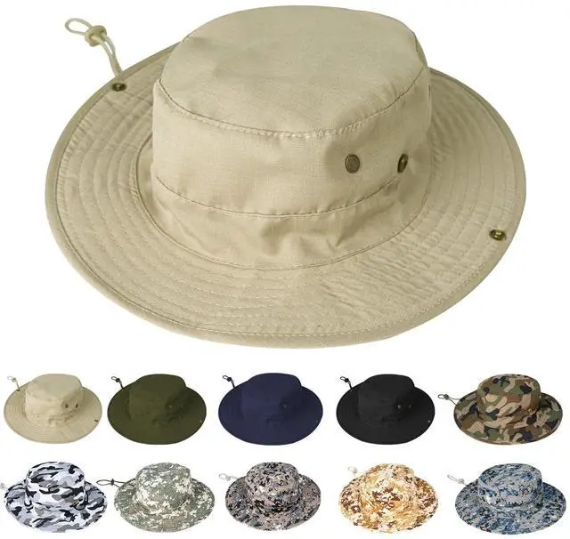 Main image of Sun Hats for Men Women Boonie Hat Foldable Fishing Hats UPF 50+ Bucket Hat for Hiking Garden Safari Beach