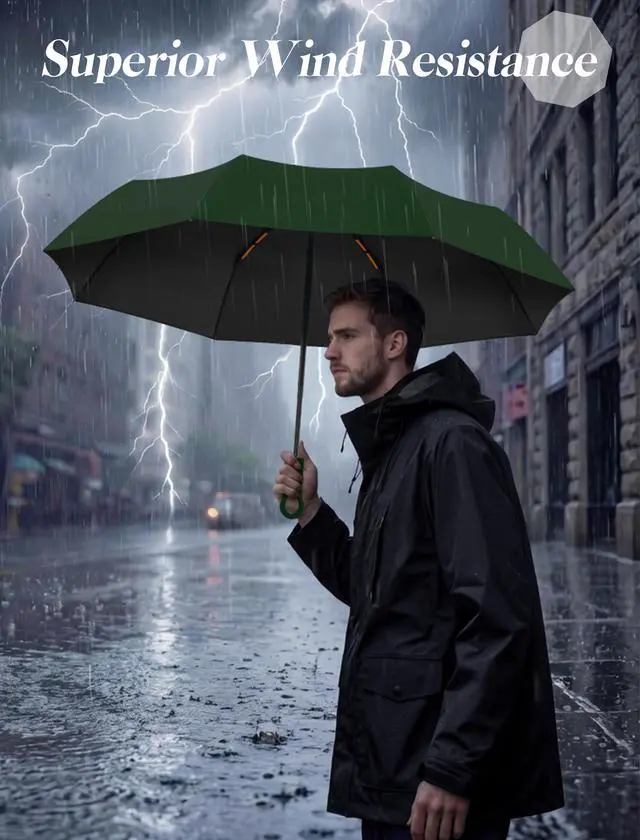 Alt view image 7 of 7 - Umbrellas for Rain with Ring Buckle - Travel Umbrella Compact for Backpack, Car, Walking, Automatic UV Umbrella for Sun Protection, Small Portable & Folding Umbrellas for Windproof, Women Kids