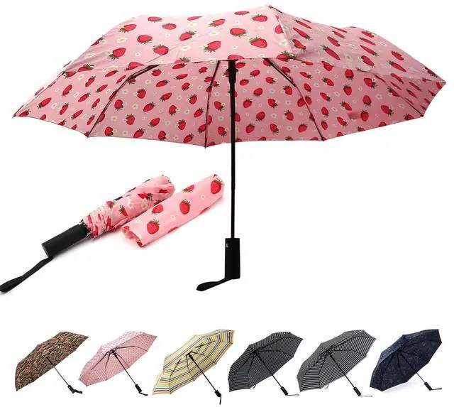 Main image of Compact Travel Umbrella with Auto Open Windproof Folding Umbrella, Lightweight & Portable for Rain