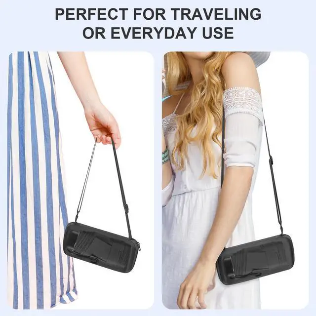 Alt view image 3 of 7 - Compact Travel Umbrella with Case - Mini Umbrella for Purse, Small Lightweight &Tiny Design Perfect for Parasol Outdoor Sun&Rain Umbrellas, Black color