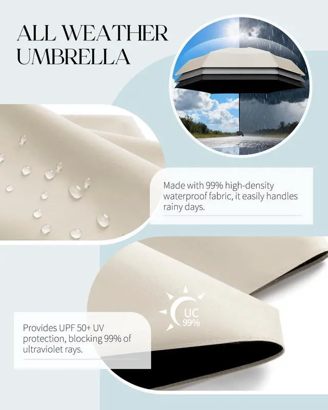 Alt view image 4 of 7 - Mini Portable Travel Umbrella with Case - Compact Umbrellas for Rain & Sun UV Protection for Backpack Pocket, Lightweight Folding Small Umbrella, Tiny Purse Size UV Blocker for Kids Women Girls
