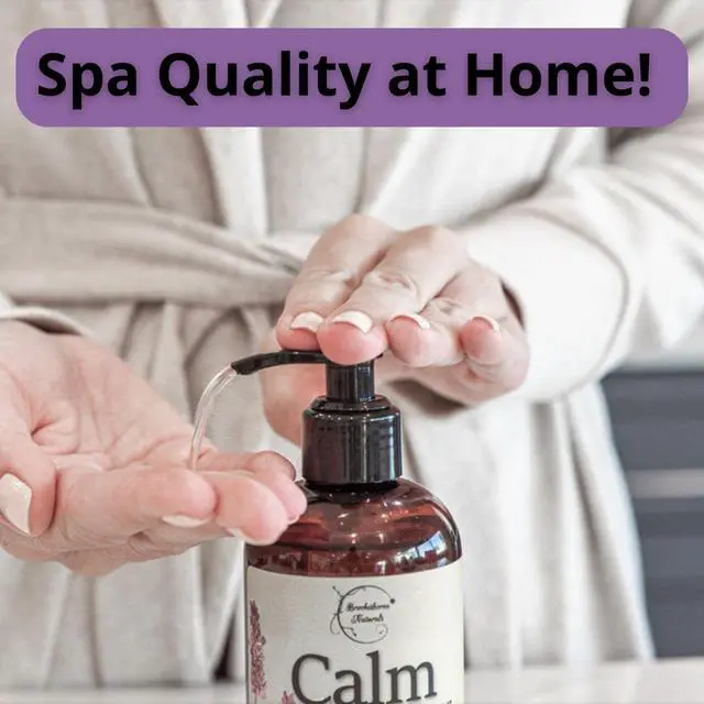 Alt view image 6 of 7 - Calm Massage Oil for Massage Therapy with Lavender & Chamomile Essential Oils to Relax Sore Muscles | All Natural with Coconut, Grapeseed & Jojoba for Smooth Skin