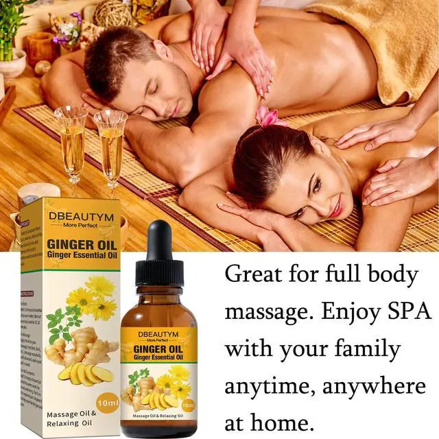 Alt view image 4 of 7 - 12 Pack Ginger Oil,Ginger Oil for Lymphatic Drainage,Pure Ginger Essential Oil,Relaxing Massage Oils for Massage Therapy,SPA Massage Oils,Sore Muscle Arnica Oil for Men and Women