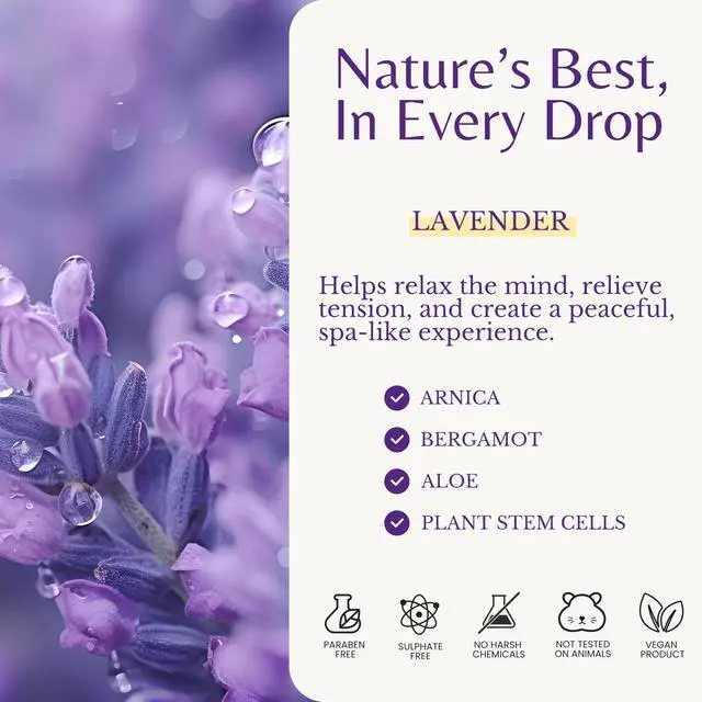Alt view image 4 of 7 - Lavender Massage Oil for Skin, Luxury Aromatherapy & Romantic Massage Oil for Date Night, Relaxing & Hydrating Skin, 8 fl oz
