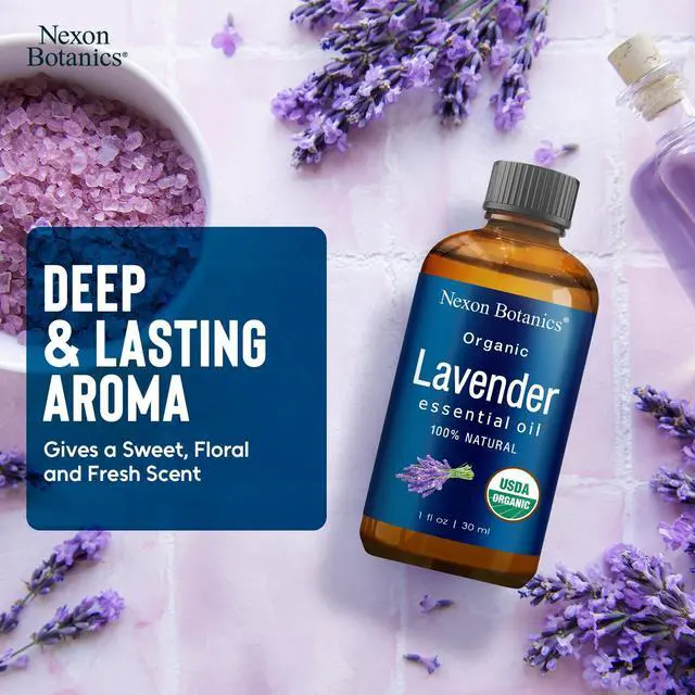 Alt view image 5 of 7 - Organic Lavender Essential Oil 30 ml - Naturally Derived Oils for Aromatherapy, Diffusers, DIY, Candle and Soap Making Scen