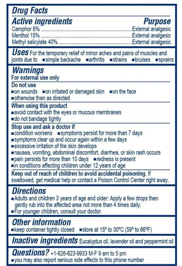 Alt view image 7 of 7 - External Analgesic Balm Oil 10ml/ 0.338fl Oz., Authentic US Import (1 Pack)