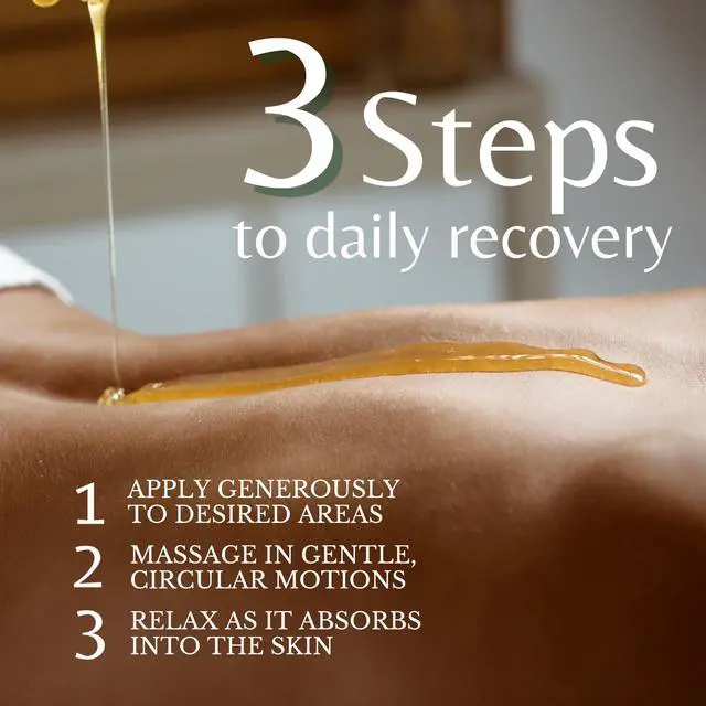Alt view image 5 of 7 - Maximum Strength Sore Muscle Massage Oil for Massage Therapy with Pure Arnica, Deep Muscle Tension Relief & Joint Comfort Rub, Enhancing Circulation & Warming, 8 fl oz