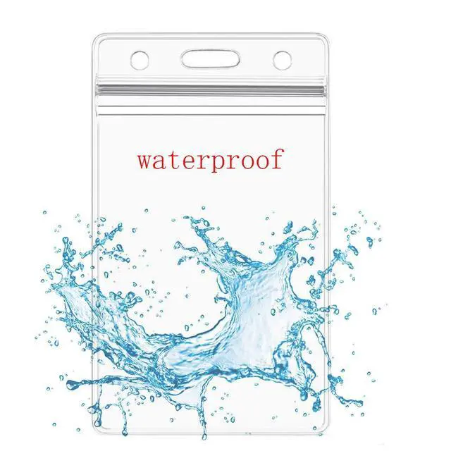 Alt view image 4 of 7 - Vertical ID Card Name Tag Badge Holder with Waterproof Type Resealable Zip (Vertical ID, 10 Pcs)