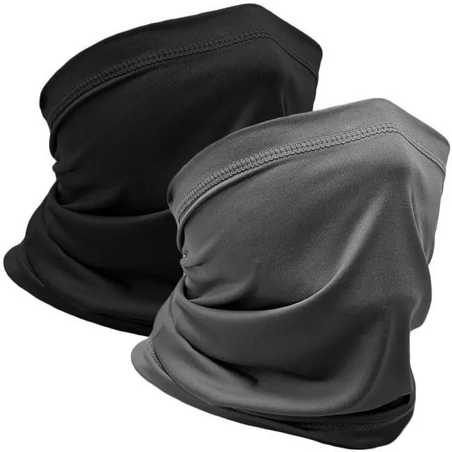 Main image of 2 Pack Neck Gaiter Face Mask Breathable Sun Cooling Balaclava Versatile Bandana Tube Neck Scarf Gator Face Cover Summer UV Protection Headwear for Men Women Outdoor Sports