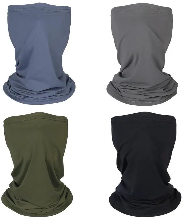Main image of Summer Cooling Neck Gaiter Face Mask Breathable Balaclava, UV Protection Wind Dust Proof Face Cover Scarf Bandana for Men Women, UPF 50+,Combo 3