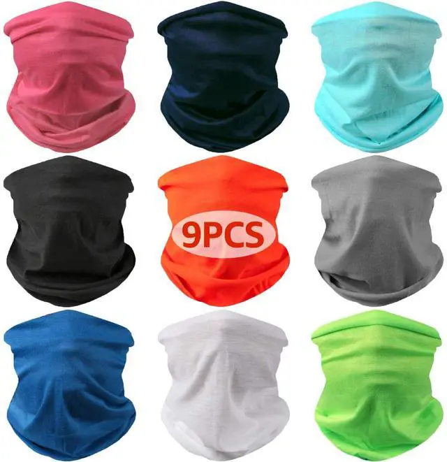 Main image of Headband Bandanas Neck Gaiter Face Mask Reusable Multifunctional Women Men Elastic Cloth Cover Scarf Cool Sports Balaclava