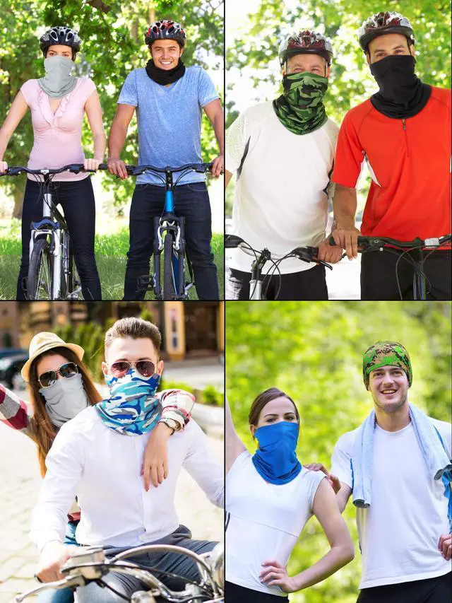 Alt view image 3 of 7 - Summer Neck Gaiter Mask Windproof Scarf UV Protection Balaclava Bandanas Breathable Outdoor for Men Women