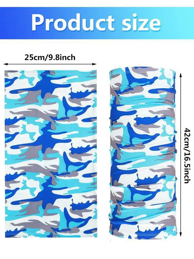 Alt view image 6 of 7 - Summer Neck Gaiter Mask Windproof Scarf UV Protection Balaclava Bandanas Breathable Outdoor for Men Women