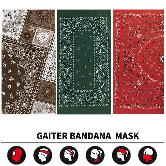 Alt view image 5 of 7 - Neck Gaiter Face Cover Bandana Mask Scarf, Breathable Sun& Dust-proof for Cycling Running Fishing Hiking