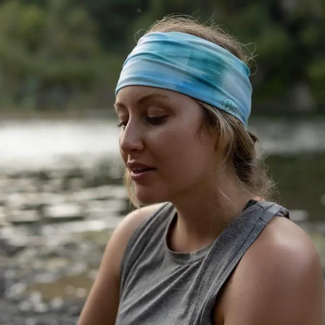 Alt view image 6 of 7 - CoolNet UV Half Neck Gaiter UPF 50 Sun Protection, Breathable Recycled Polyester, Cooling Face Mask & Headwear, Polygiene & HeiQ Fresh Tech, Quick Dry, Solid & Patterned, Adult Size - Black