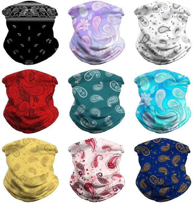 Main image of Headwear Bandana Head Wrap Face Scarf Mask Neck Warmer Balaclava Paisley