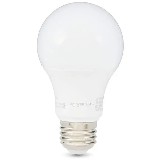 Alt view image 2 of 7 - A19 LED Light Bulbs, 60W Equivalent, 9W Energy Efficient, E26 Standard Base, Soft White 2700K, Non-Dimmable, 10,000 Hour Lifetime, Easy to Install, 2-Pack