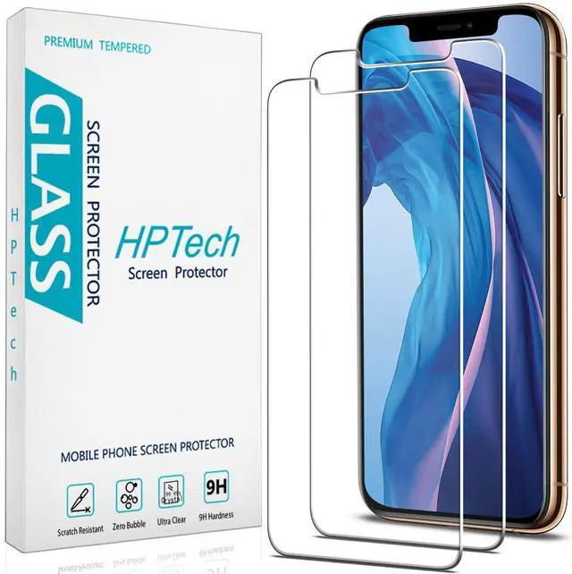 Main image of (2 Pack) Screen Protector for iPhone 11 Pro Max, iPhone XS Max 6.5-inch Tempered Glass, 9H Hardness, Bubble Free, Case Friendly