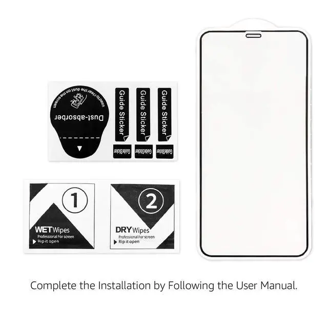 Alt view image 7 of 7 - Bubble Free, Case Friendly Tempered Glass Screen Protector for iPhone XR/11, HD Clear, Anti Scratch, 9H Hardness, 6.1 Inch, 2-Pack