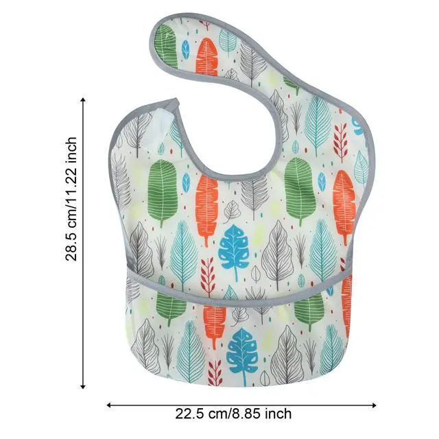 Alt view image 2 of 6 - 3 Pack Super Light Weight Baby Bib, Waterproof, Washable, Stain Oil and Odor Resistant 12-48 Months