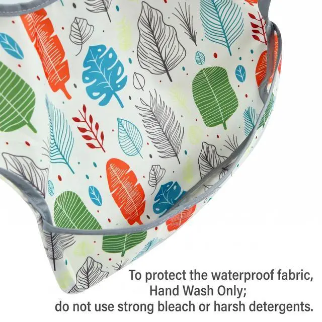 Alt view image 4 of 6 - 3 Pack Super Light Weight Baby Bib, Waterproof, Washable, Stain Oil and Odor Resistant 12-48 Months