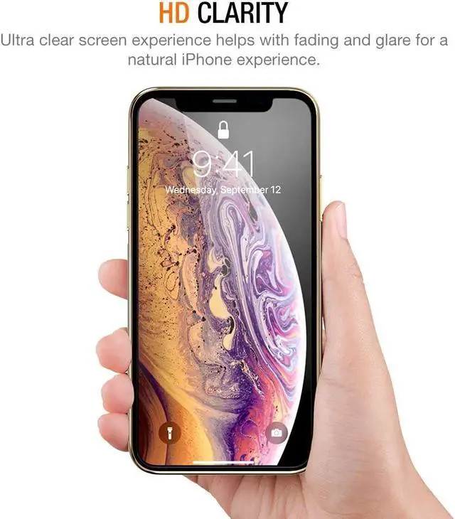 Alt view image 6 of 6 - (3 Packs) Screen Protector Designed for Apple iPhone 11 Pro Max, iPhone XS Max (6.5" 2018) Premium HD Clarity 0.25mm Tempered Glass Screen Protector Easy Installation Alignment Case (3-Pack)