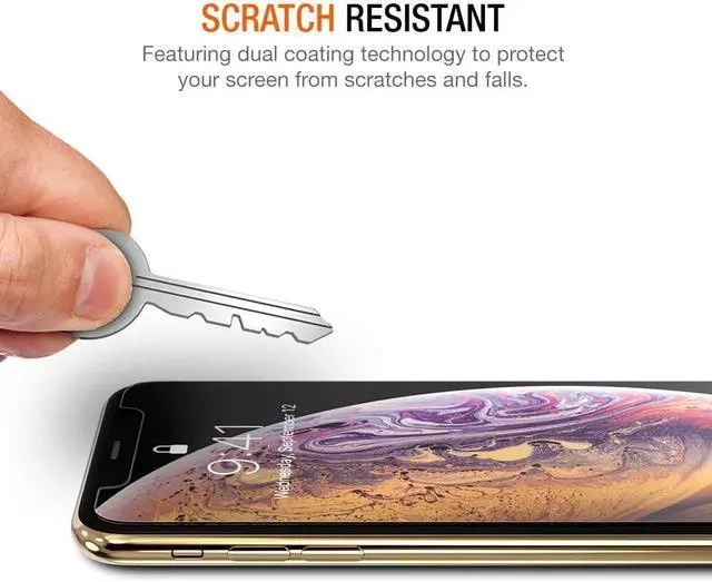 Alt view image 5 of 6 - (3 Packs) Screen Protector Designed for Apple iPhone 11 Pro Max, iPhone XS Max (6.5" 2018) Premium HD Clarity 0.25mm Tempered Glass Screen Protector Easy Installation Alignment Case (3-Pack)