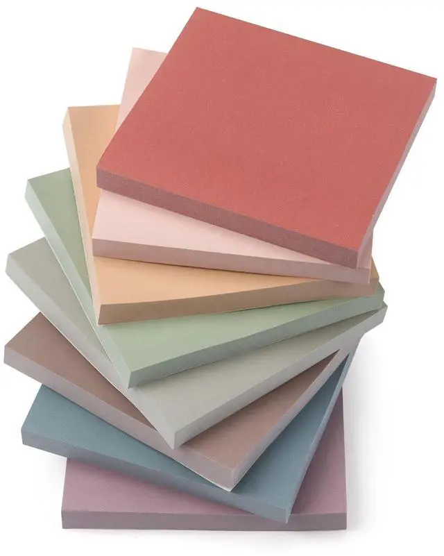 Main image of Sticky Notes 3x3 Self-Stick Notes Pads with 8 Morandi Colors, Easy to Post for Office, School, Home, 8 Pads/Pack, 80 Sheets/Pad