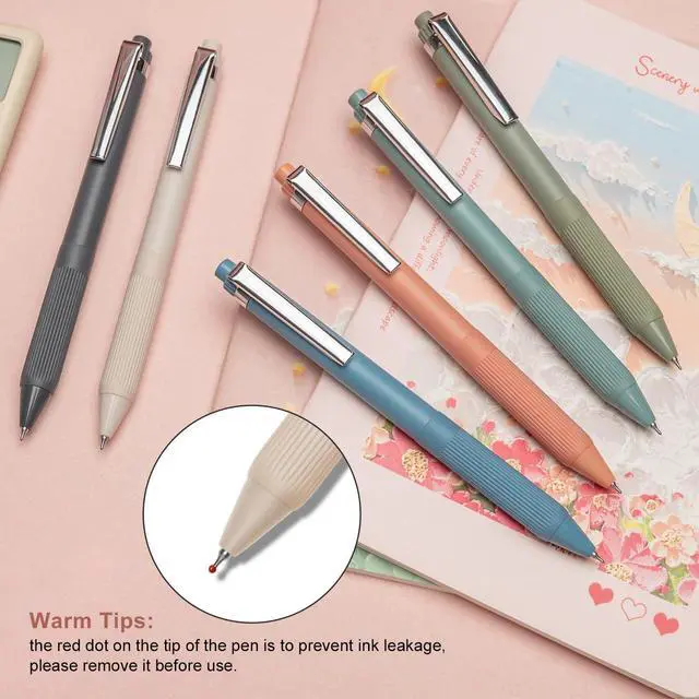 Alt view image 5 of 7 - Gel Pens Black Ink Pens for Office 0.5mm Fine Point Pens Smooth Writing Retractable Work Pen (Metal clip-12 pcs)