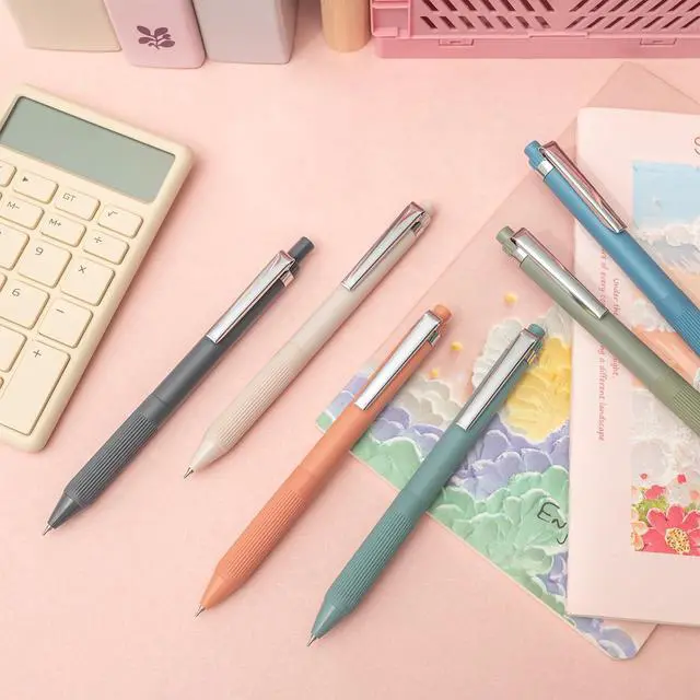 Alt view image 7 of 7 - Gel Pens Black Ink Pens for Office 0.5mm Fine Point Pens Smooth Writing Retractable Work Pen (Metal clip-12 pcs)