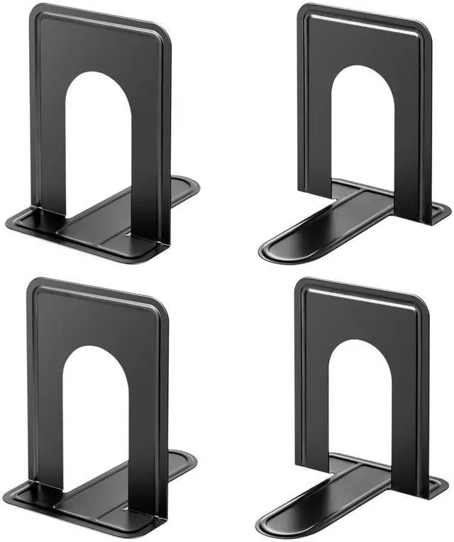 Main image of Matte Painted Book Ends, Heavy Duty and Sturdy Bookends for Shelves