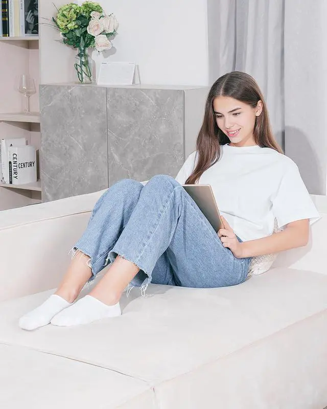 Alt view image 3 of 7 - Women and Men No Show Socks Low Cut Anti-slid Athletic Running Novelty Casual Invisible Liner Socks