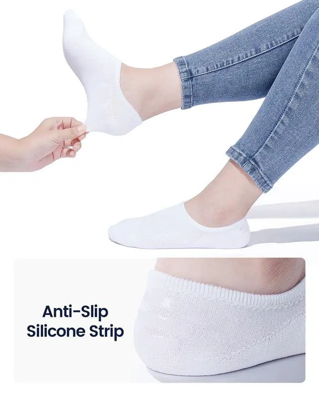 Alt view image 6 of 7 - Women and Men No Show Socks Low Cut Anti-slid Athletic Running Novelty Casual Invisible Liner Socks
