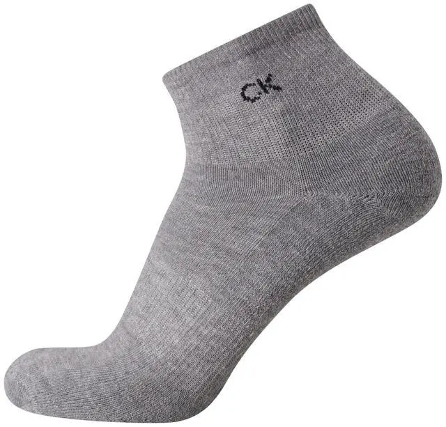 Alt view image 5 of 7 - Men's High Quarter Socks - 6 Pack Breathable Soft Cushioned Mini Crew Athletic Socks for Men (Shoe Size: 7-12), Size 7-12, Black/White/Grey