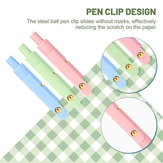 Alt view image 6 of 6 - Colorful Gel Pens, 0.5mm Fine Point Retractable,Colored Pens for Journaling and Sketching, Teacher Must Haves,Teacher School Supplies, Gifts for Nurse (12Pcs-Aesthetic+Vintage Colors)