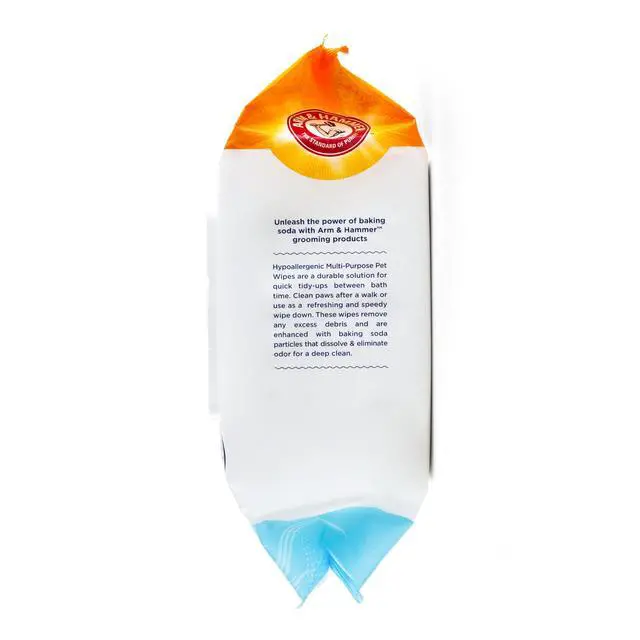 Alt view image 4 of 5 - for Pets Hypoallergenic Wipes for Dogs, Unscented - Odor Eliminating Waterless Cleaning Wipes with Baking Soda, Gentle on Sensitive Skin, Dogs, 100 Count
