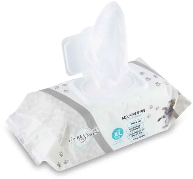 Main image of 110 Pack Pet Grooming Wipes - Large & Extra-Large Sizes - Lavender, Aloe, & Unscented Variations - Hypoallergenic & Extra Durable - Perfect for Dogs & Cats, 8.6"x7.8"