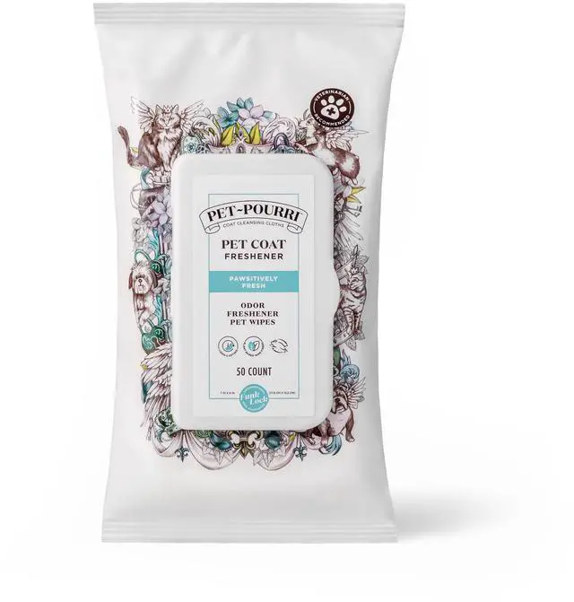 Main image of Pawsitively Fresh Deodorizing Pet Wipes Quick Cleaning Wipes for Dogs & Cats Plant Based Ingredients Vet Recommended Cleaner Odor Remover Wipes for Paw, Fur & Skin Soothing