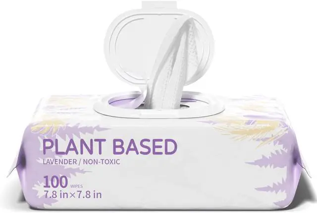 Main image of 100 PCS Dog Wipes for Paws and Butt Hypoallergenic Pets Cleansing & Deodorizing Anal Gland Hygienic Puppy Wipes for Dogs Face and Body Wipes Cleaning Fur Doggie Wipes Doggy Wipes (Lavender)