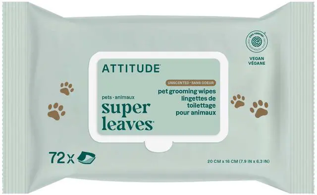 Main image of Pet Wipes for Dogs & Cats, 99% Water, EWG Verified, Gentle & Unscented Cleaning Wipes for Paws, Ears, Face & Body, Deodorizing, Safe for Puppies & Kittens, 72 count