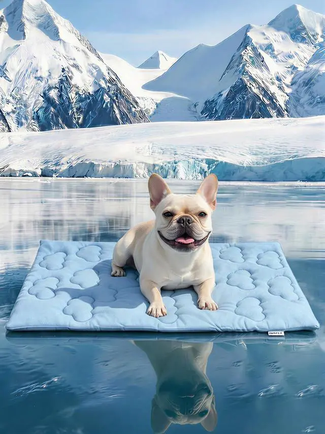 Main image of Dog Cooling Mat,Dual-Sided Cooling Mat for DogsCooling Fabric for Summer,Velvet for All SeasonsPortable for Crate,Car Seat,Sofa&Floor,Machine Washable,Keeps Cats,Dogs&Puppies Cool,Cloud Blue