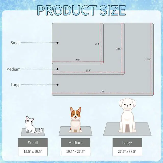 Alt view image 4 of 7 - Summer Pet Cooling Mat - Cat Dog Cushion Pad Sleeping Cool Sharks Comfortable Soft for Pets Kids and Adults (Grey Shark, M)