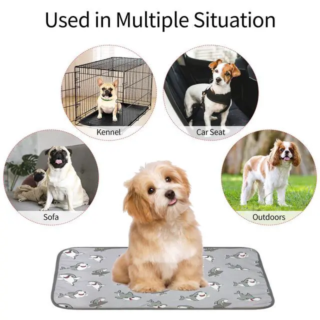 Alt view image 6 of 7 - Summer Pet Cooling Mat - Cat Dog Cushion Pad Sleeping Cool Sharks Comfortable Soft for Pets Kids and Adults (Grey Shark, M)