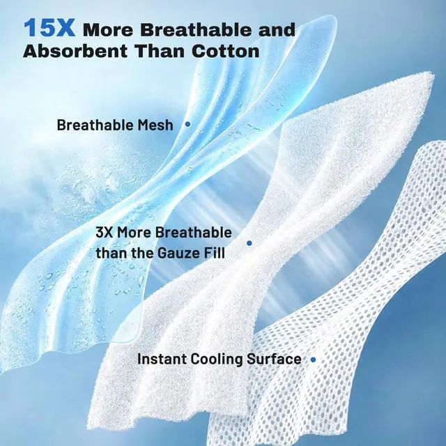 Alt view image 2 of 7 - Cooling Blanket for Medium Dogs - Lightweight Dog Cooling Mat with Breathable Air-Core Fill, Cold Pet Throw Blanket Washable for Summer, Soft Bed Cover, Blue, 30"x40"