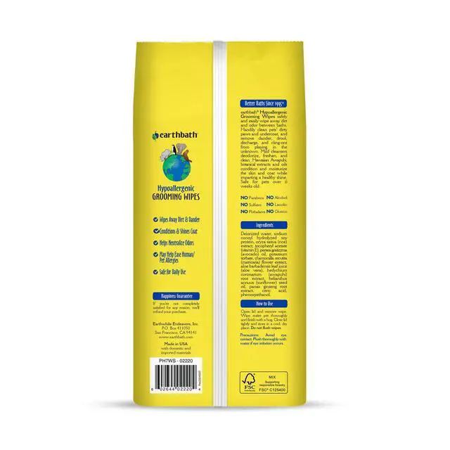 Alt view image 2 of 7 - Dog Grooming Wipes - Dog Wipes for Paws and Butt, Pet Wipes for Dogs & Cats, Helps Itchy & Dry Skin -Fragrance Free, 100 Count (1 Pack)