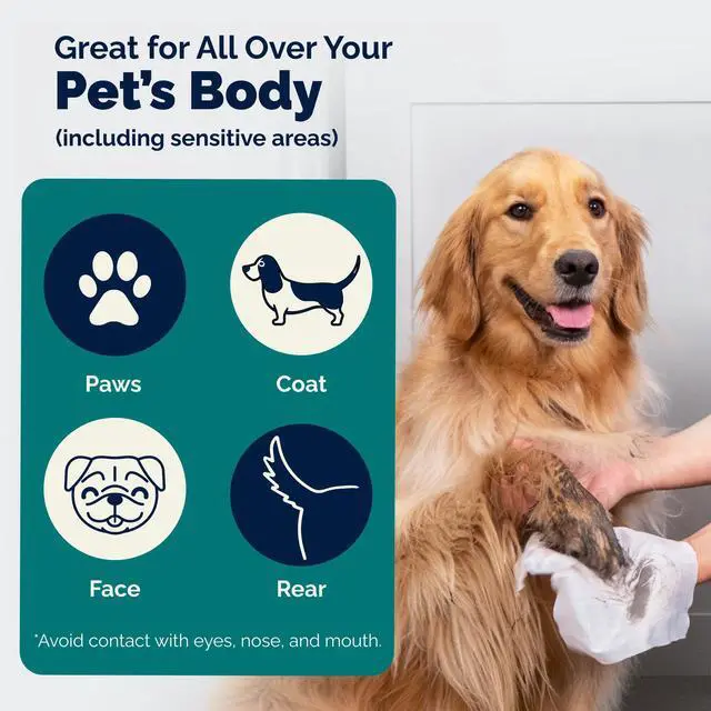 Alt view image 6 of 7 - Furbliss/Dermabliss Pet Wipes for Dogs & Cats for Grooming, Cleansing & Deodorizing, Thick Dog Wipes for Convenient Dog Cleaning with Natural Deodorizer, 100ct (NEW Unscented)