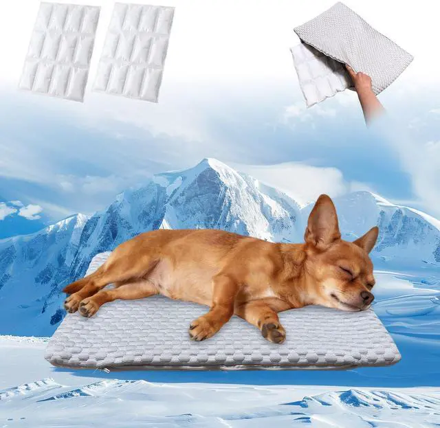 Main image of 2-in-1 Cooling Mat for Cats Small Dogs, 12"x20", S