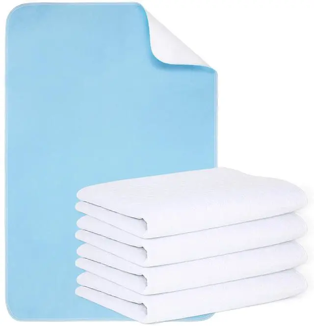 Main image of (2 Packs) Reusable Incontinence Bed Pads, washable bed pad, Heavy Absorbency (4-Layer) Waterproof Bed Pads 18"X24", nonslip & Skin-friendly, Multi-scenes tailor to Kids, Adults, Elderly & Pets