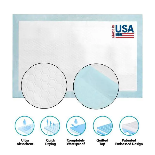 Alt view image 5 of 7 - Disposable Underpads 23'' X 36'' (30-Count) Incontinence Pads, Chux, Bed Covers, Puppy Training | Thick, Super Absorbent Protection for Kids, Adults, Elderly | Liquid, Urine, Accidents