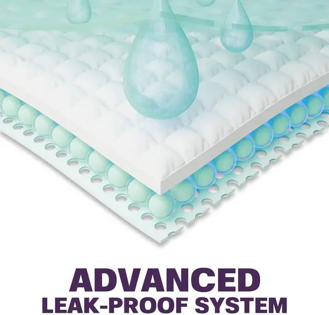 Alt view image 6 of 7 - Disposable Bed Pads for Adults 17 x 24 (100 Count) - Super Absorbent and Waterproof - Incontinence Bed Pads, Chuck Pads, Chux Pads, Changing Pads for Baby, Pee Pads for Kids